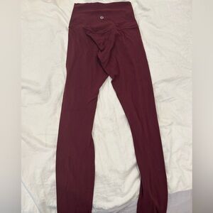 Maroon Lulu leggings